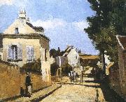 Camille Pissarro Pang Schwarz street map oil painting artist